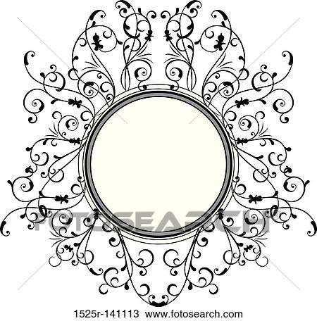 Decorative frame, vector View Large Illustration Drawing - Decorative frame, vector. Fotosearch