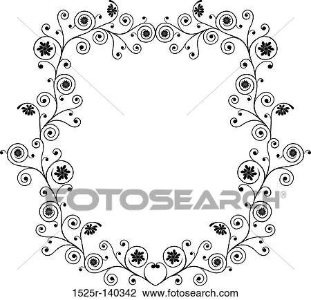 Decorative frame, vector illustration View Large Illustration Drawing - Decorative frame, vector illustration. Fotosearch
