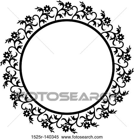 Stock Illustration - Decorative frame, vector illustration. Fotosearch
