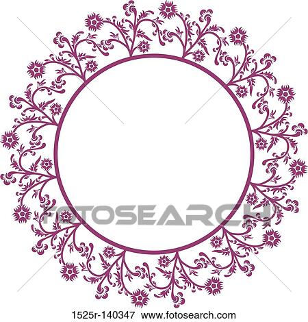 Stock Illustration - Decorative frame, vector illustration. Fotosearch