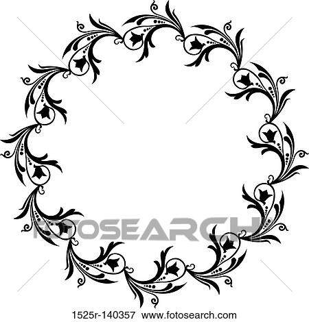 Stock Illustration - Decorative frame, vector illustration. Fotosearch