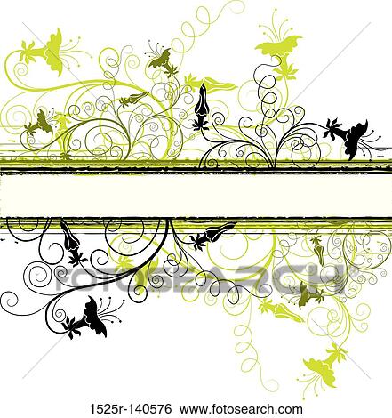 Decorative grunge floral background, vector View Large Illustration Stock Illustration - Decorative grunge floral background, vector. Fotosearch