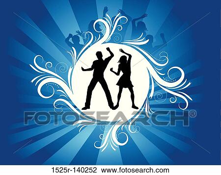 decorative party background View Large Illustration Drawing - decorative party background. Fotosearch