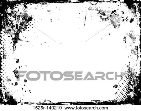 detailed grunge border View Large Illustration Clipart - detailed grunge border. Fotosearch