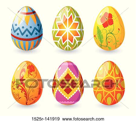 Easter eggs View Large Illustration Stock Illustration - Easter eggs. Fotosearch