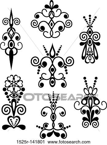 Element for design View Large Illustration Clip Art - Element for design. Fotosearch