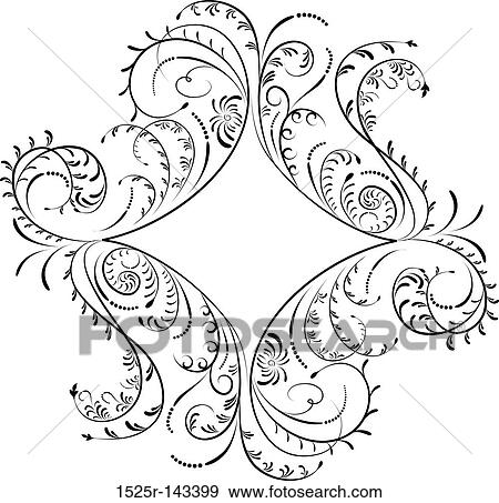 Element for design, corner flower, vector View Large Illustration Stock Illustration - Element for design, corner flower, vector. Fotosearch