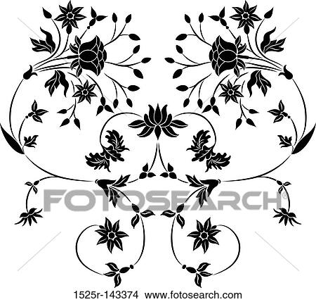 Stock Illustration - Element for design, flower illustration. Fotosearch