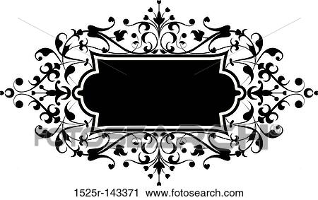 Clip Art - Element for design, flowers ornament. Fotosearch
