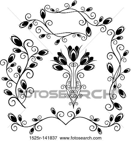 Stock Illustration - Elements for design (tulip, bud), vector. Fotosearch