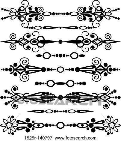Elements for design, vector View Large Illustration Stock Illustration - Elements for design, vector. Fotosearch