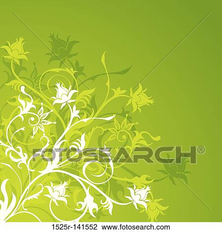 Floral abstract background, vector View Large Illustration Drawing - Floral abstract background, vector. Fotosearch
