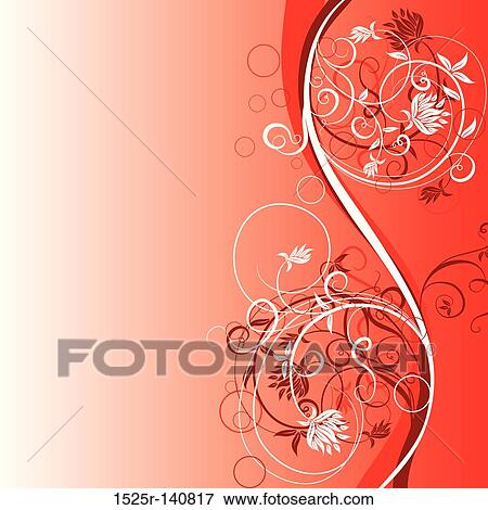 Floral abstract background, vector View Large Illustration Stock Illustration - Floral abstract background, vector. Fotosearch