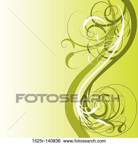Stock Illustration - Floral abstract background, vector. Fotosearch