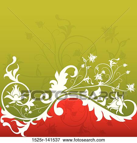 Floral abstract background, vector View Large Illustration Stock Illustration - Floral abstract background, vector. Fotosearch