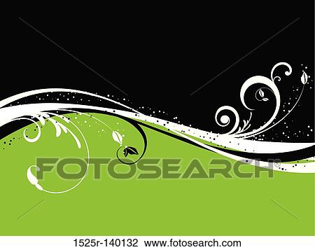 floral abstract View Large Illustration Drawing - floral abstract. Fotosearch