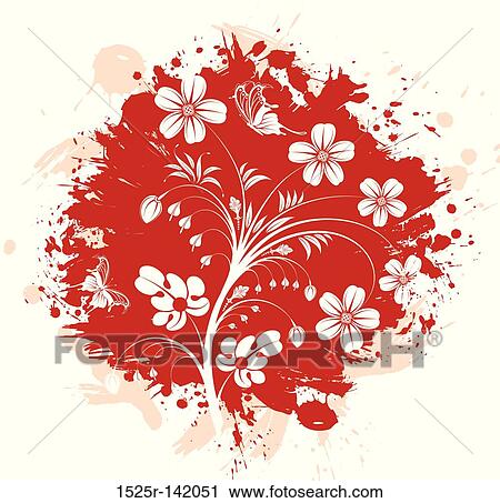 Floral abstraction View Large Illustration Clip Art - Floral abstraction. Fotosearch