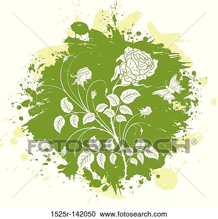 Clipart - Floral abstraction. Fotosearch