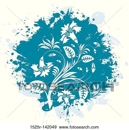 Stock Illustration - Floral abstraction. Fotosearch