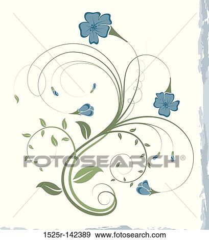 Stock Illustration - Floral abstraction. Fotosearch