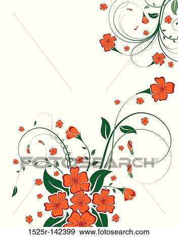 Floral abstraction View Large Illustration Stock Illustration - Floral abstraction. Fotosearch
