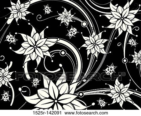 Floral background View Large Illustration Clip Art - Floral background. Fotosearch
