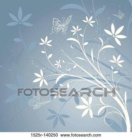 floral background View Large Illustration Clipart - floral background. Fotosearch