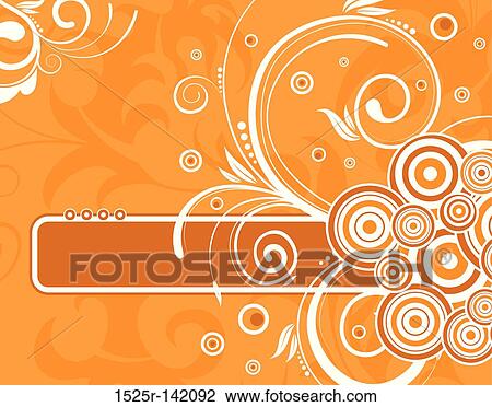 Floral background View Large Illustration Drawing - Floral background. Fotosearch