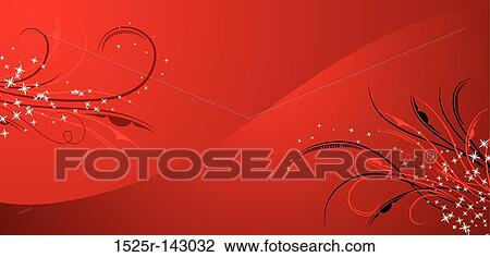 Drawing - Floral background, elements for design, vector. Fotosearch