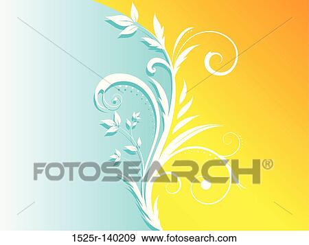floral background View Large Illustration Stock Illustration - floral background. Fotosearch