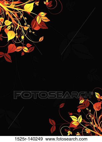 floral background View Large Illustration Stock Illustration - floral background. Fotosearch