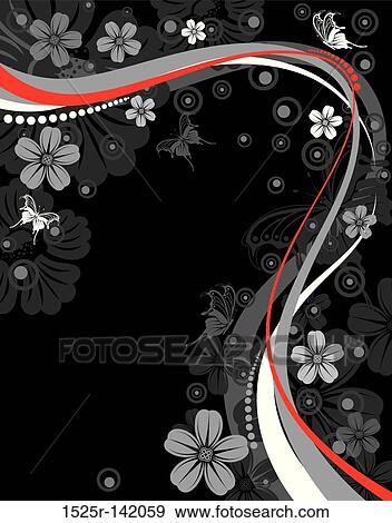 Floral background View Large Illustration Stock Illustration - Floral background. Fotosearch