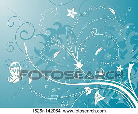Stock Illustration - Floral background. Fotosearch