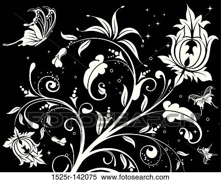 Stock Illustration - Floral background. Fotosearch