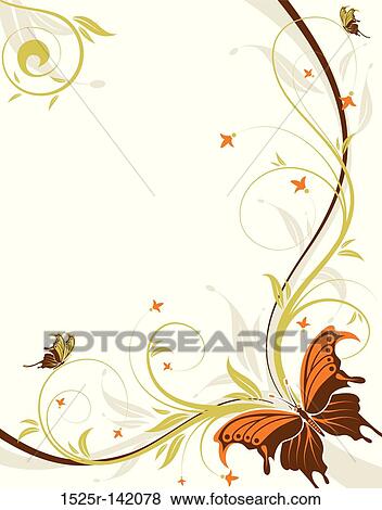 Floral background View Large Illustration Stock Illustration - Floral background. Fotosearch