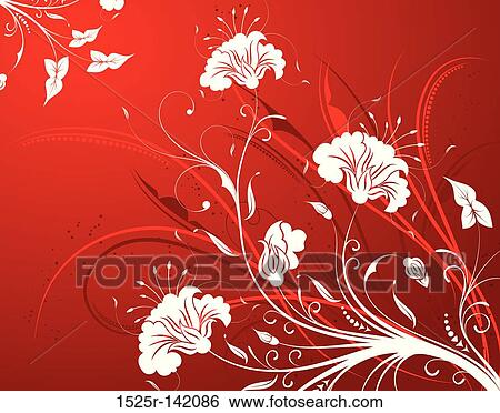 Floral background View Large Illustration Stock Illustration - Floral background. Fotosearch