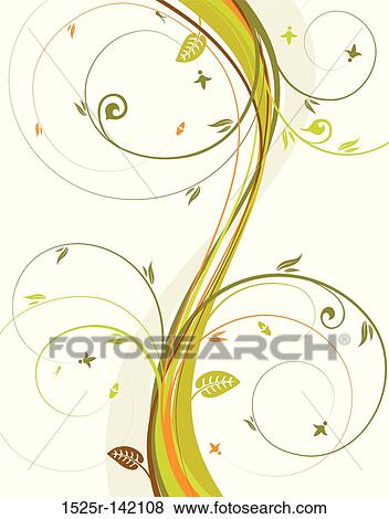 Floral background View Large Illustration Stock Illustration - Floral background. Fotosearch