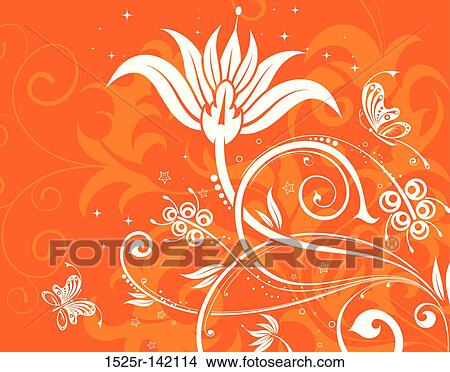 Stock Illustration - Floral background. Fotosearch