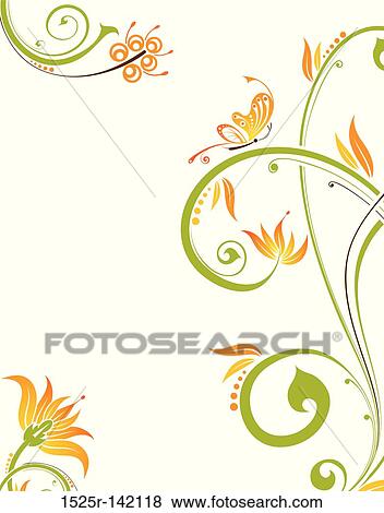 Stock Illustration - Floral background. Fotosearch