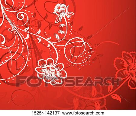 Stock Illustration - Floral background. Fotosearch