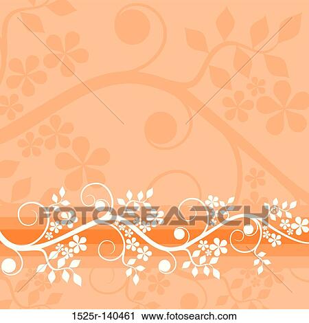 Clip Art - Floral background, vector. Fotosearch