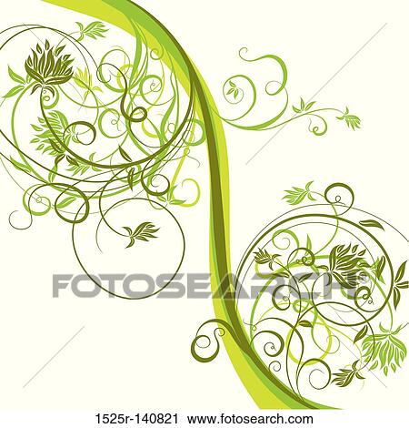 Floral background, vector View Large Illustration Clip Art - Floral background, vector. Fotosearch