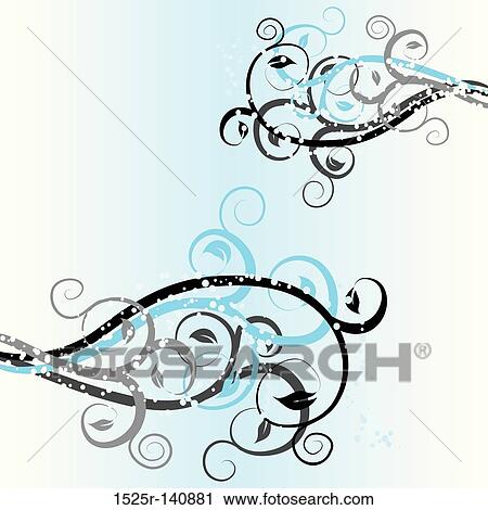 Floral background, vector View Large Illustration Clip Art - Floral background, vector. Fotosearch