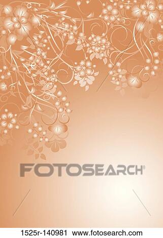 Floral background, vector View Large Illustration Clip Art - Floral background, vector. Fotosearch