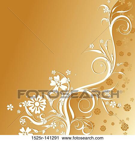 Floral background, vector View Large Illustration Clip Art - Floral background, vector. Fotosearch