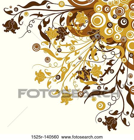 Floral background, vector View Large Illustration Clipart - Floral background, vector. Fotosearch