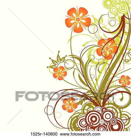 Floral background, vector View Large Illustration Clipart - Floral background, vector. Fotosearch