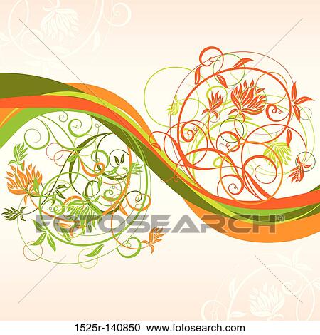 Floral background, vector View Large Illustration Clipart - Floral background, vector. Fotosearch