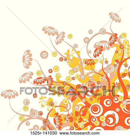 Floral background, vector View Large Illustration Clipart - Floral background, vector. Fotosearch
