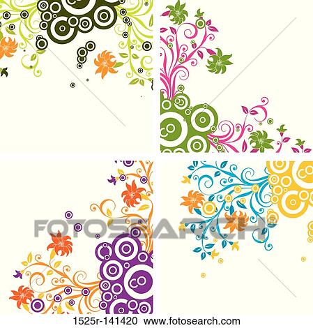 Floral background, vector View Large Illustration Clipart - Floral background, vector. Fotosearch